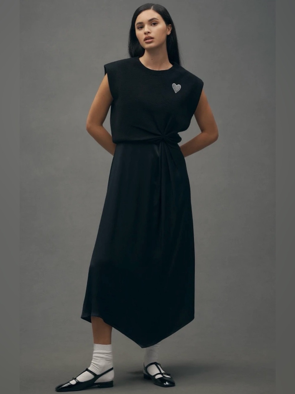 Anthropologie The Gemini Cap sleeve sweater + tank dress set